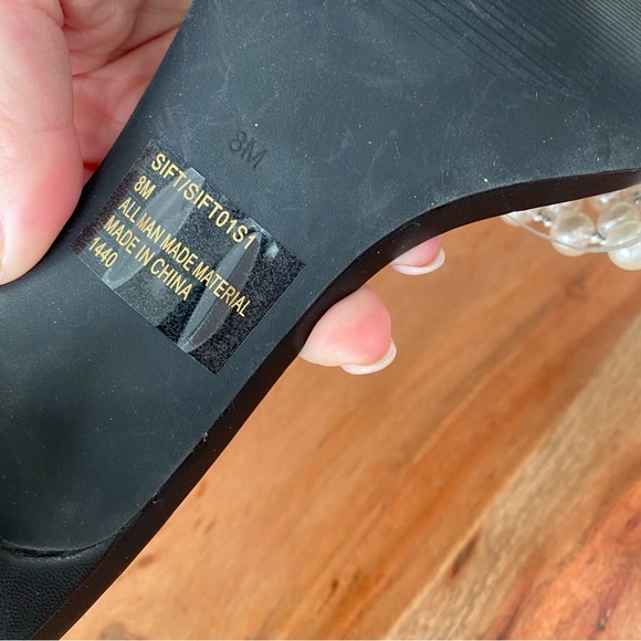 New Steve Madden Sift Pearl PVC Heels - Picture 6 of 6